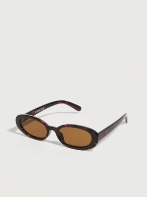 Okulary przeciwsłoneczne Even&Odd By Zalando brązowy melanż
