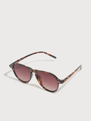 Okulary przeciwsłoneczne Even&Odd By Zalando brązowy melanż