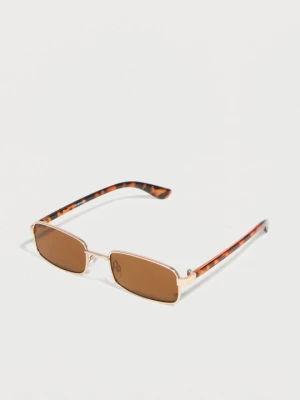 Okulary przeciwsłoneczne Even&Odd By Zalando brązowy melanż