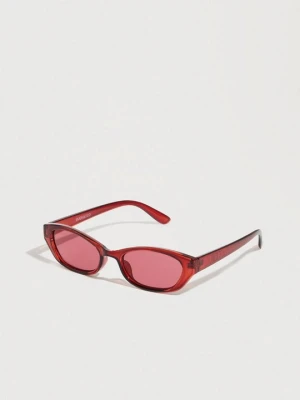 Okulary przeciwsłoneczne Even&Odd By Zalando czerwony