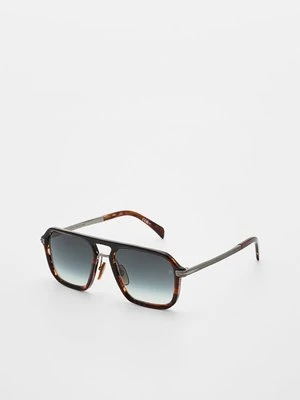 Okulary przeciwsłoneczne Eyewear By David Beckham brązowy