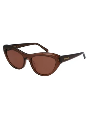 Okulary przeciwsłoneczne FERRAGAMO brązowy