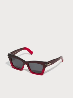 Okulary przeciwsłoneczne FERRAGAMO czerwony