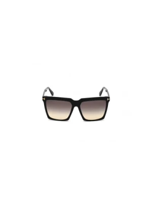 Okulary przeciwsłoneczne Ft0764 01B, Podnieś swój styl Tom Ford