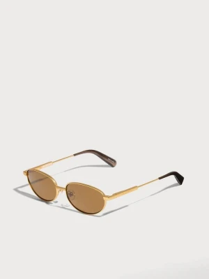 Okulary przeciwsłoneczne Jacquemus złoty