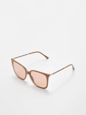 Okulary przeciwsłoneczne Jimmy Choo beżowy
