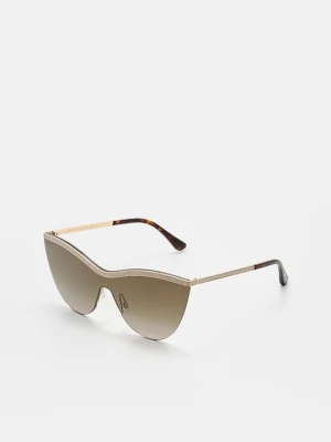 Okulary przeciwsłoneczne Jimmy Choo złoty