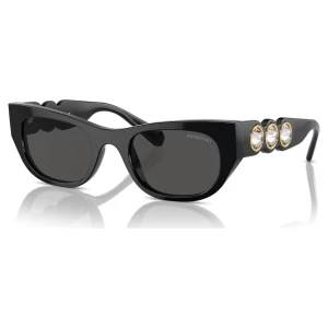 Zdjęcie produktu Okulary przeciwsłoneczne, Kształt prostokątny, SK6022, Czarne Swarovski