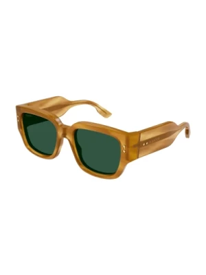 Okulary przeciwsłoneczne kwadratowe Brązowe Jasne Poliamid Gucci