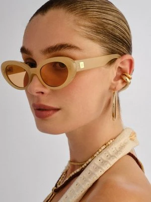 Okulary przeciwsłoneczne Le Specs beżowy