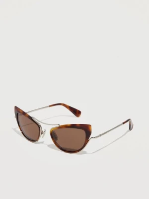 Okulary przeciwsłoneczne Max Mara ciemnobrązowy