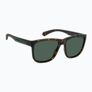 Okulary przeciwsłoneczne męskie Polaroid PLD 2155/S matte brown havana/green polarized