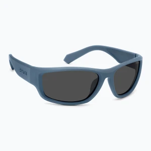 Okulary przeciwsłoneczne męskie Polaroid PLD 2166/S matte blue/grey polarized