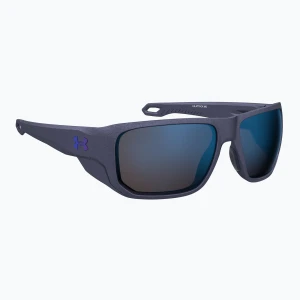 Okulary przeciwsłoneczne męskie Under Armour Attack MD S3 blue metalized/blue multilayer oleophobic