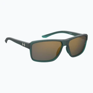 Okulary przeciwsłoneczne męskie Under Armour Kickoff S3 crystal teal/copper mirror