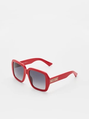 Okulary przeciwsłoneczne MOSCHINO czerwony