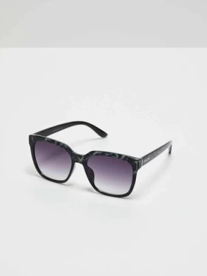 Okulary przeciwsłoneczne o kwadratowym kształcie czarne Moodo