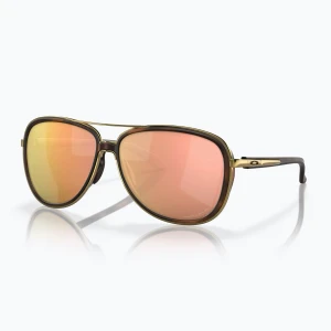 Okulary przeciwsłoneczne Oakley Split Time brown tortoise gold/prizm rose gold polarized