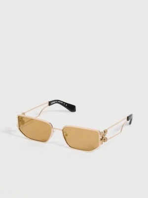 Okulary przeciwsłoneczne Off White w kolorze złota