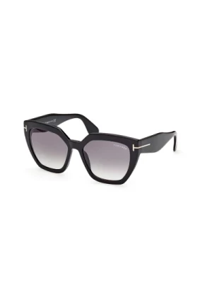 Okulary przeciwsłoneczne Phoebe-01B w czarnym połysku Tom Ford