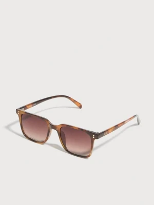 Okulary przeciwsłoneczne Pier One By Zalando brązowy melanż