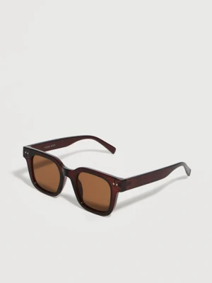 Okulary przeciwsłoneczne Pier One By Zalando ciemnobrązowy