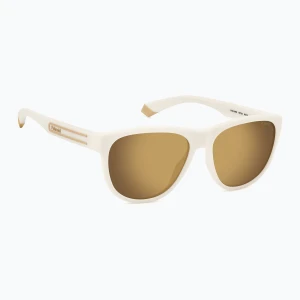 Okulary przeciwsłoneczne Polaroid PLD 2156/S matte white/grey gold multilayer polarized