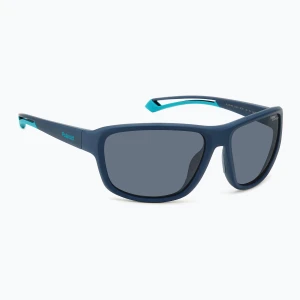 Okulary przeciwsłoneczne Polaroid PLD 7049/S blue azure/grey polarized high contrast