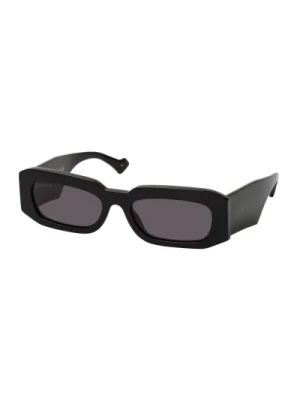 Okulary przeciwsłoneczne prostokątne w kolorze czarnym Gucci