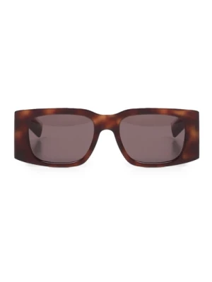 Okulary przeciwsłoneczne prostokątne z grubymi oprawkami Saint Laurent
