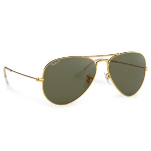 Okulary przeciwsłoneczne Ray-Ban Aviator 0RB3025 Gold/Green