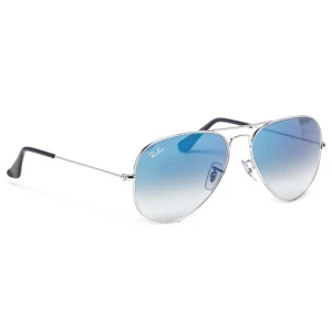 Okulary przeciwsłoneczne Ray-Ban Aviator Gradient 0RB3025 003/3F Silver/Blue
