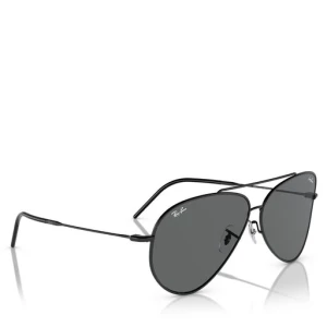 Okulary przeciwsłoneczne Ray-Ban Aviator Reverse 0RBR0101S 002/GR Black