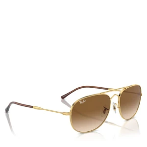 Okulary przeciwsłoneczne Ray-Ban Bain Bridge 0RB3735 001/51 Złoty