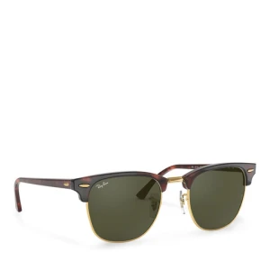 Okulary przeciwsłoneczne Ray-Ban Clubmaster 0RB3016 W0366 Brązowy