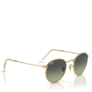 Okulary przeciwsłoneczne Ray-Ban Round Metal 0RB3447 001/BH Złoty