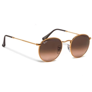 Okulary przeciwsłoneczne Ray-Ban Round Metal 0RB3447 9001A5 Brązowy