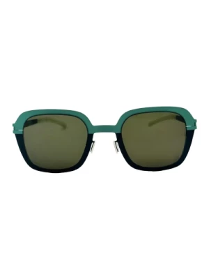 Okulary Przeciwsłoneczne Retro Oversize Zielony Gradient Mykita