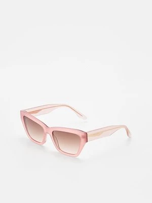 Okulary przeciwsłoneczne Trussardi jasnoróżowy