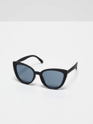 Okulary przeciwsłoneczne typu kocie oko - czarne Moodo