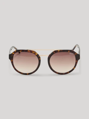 Okulary przeciwsłoneczne w brązowe wzory Joop