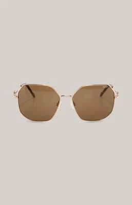 Okulary przeciwsłoneczne w kolorze różowego złota/brązowym Joop