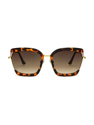 Okulary przeciwsłoneczne w panterowych oprawkach Top Secret