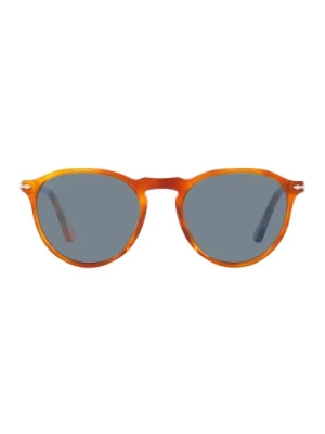 Okulary przeciwsłoneczne w stylu vintage z geometrycznym wzorem Persol