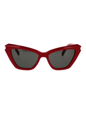 Okulary przeciwsłoneczne YSLew Wave Czerwone Saint Laurent