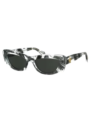Okulary przeciwsłoneczne z kontrastującym logo, Odważny i elegancki styl John Richmond