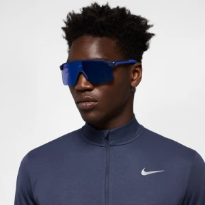 Okulary przeciwsłoneczne z lustrzanym odbiciem Nike Expedition Shield - Niebieski