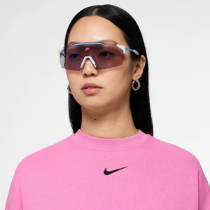 Okulary przeciwsłoneczne z lustrzanym odbiciem Nike Limitless Shield - Fiolet