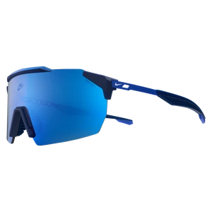 Okulary przeciwsłoneczne z lustrzanym odbiciem Nike Limitless Shield - Niebieski