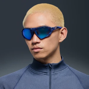 Okulary przeciwsłoneczne z lustrzanym odbiciem Nike Zeus Rise - Niebieski